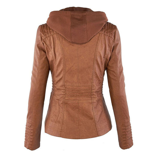 Women’s Faux Leather Jacket – Tailored Everyday Outerwear