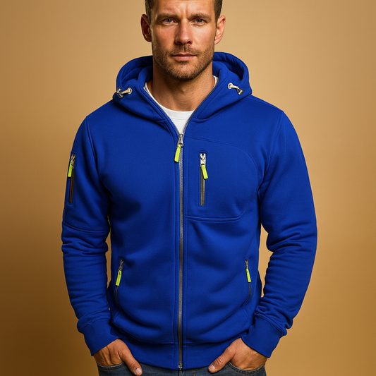 Mason Zip Hoodie – Men's Hooded Sweatshirt with Pockets for Everyday Comfort