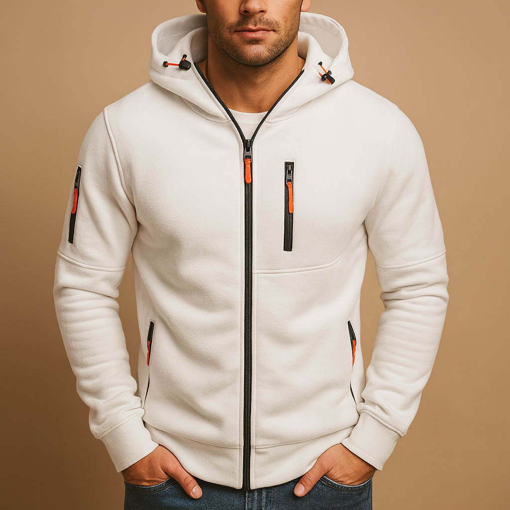 Mason Zip Hoodie – Men's Hooded Sweatshirt with Pockets for Everyday Comfort