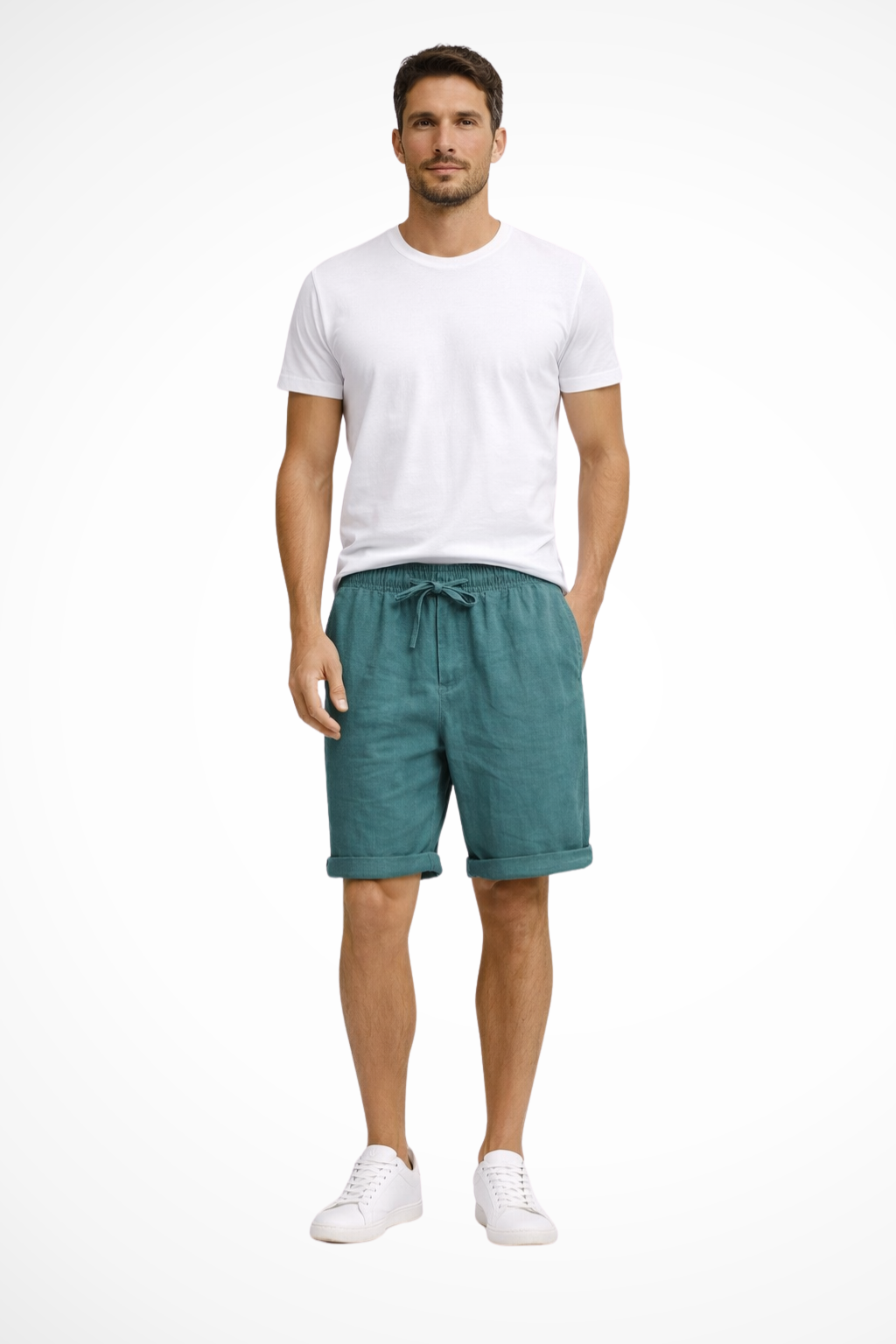 Ridley | Men Drawstring Elasticated Waist Side Pocket Casual Shorts