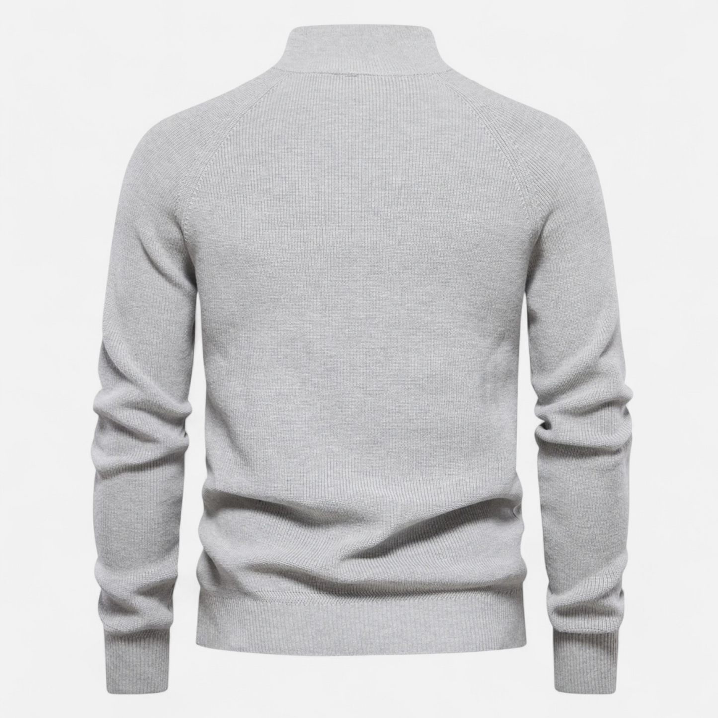 Samuel Zip Knit Sweater – Men's High Collar Pullover for Smart Autumn-Winter Styling