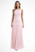 Eline | Women Elegant Pleated Formal Maxi Dress