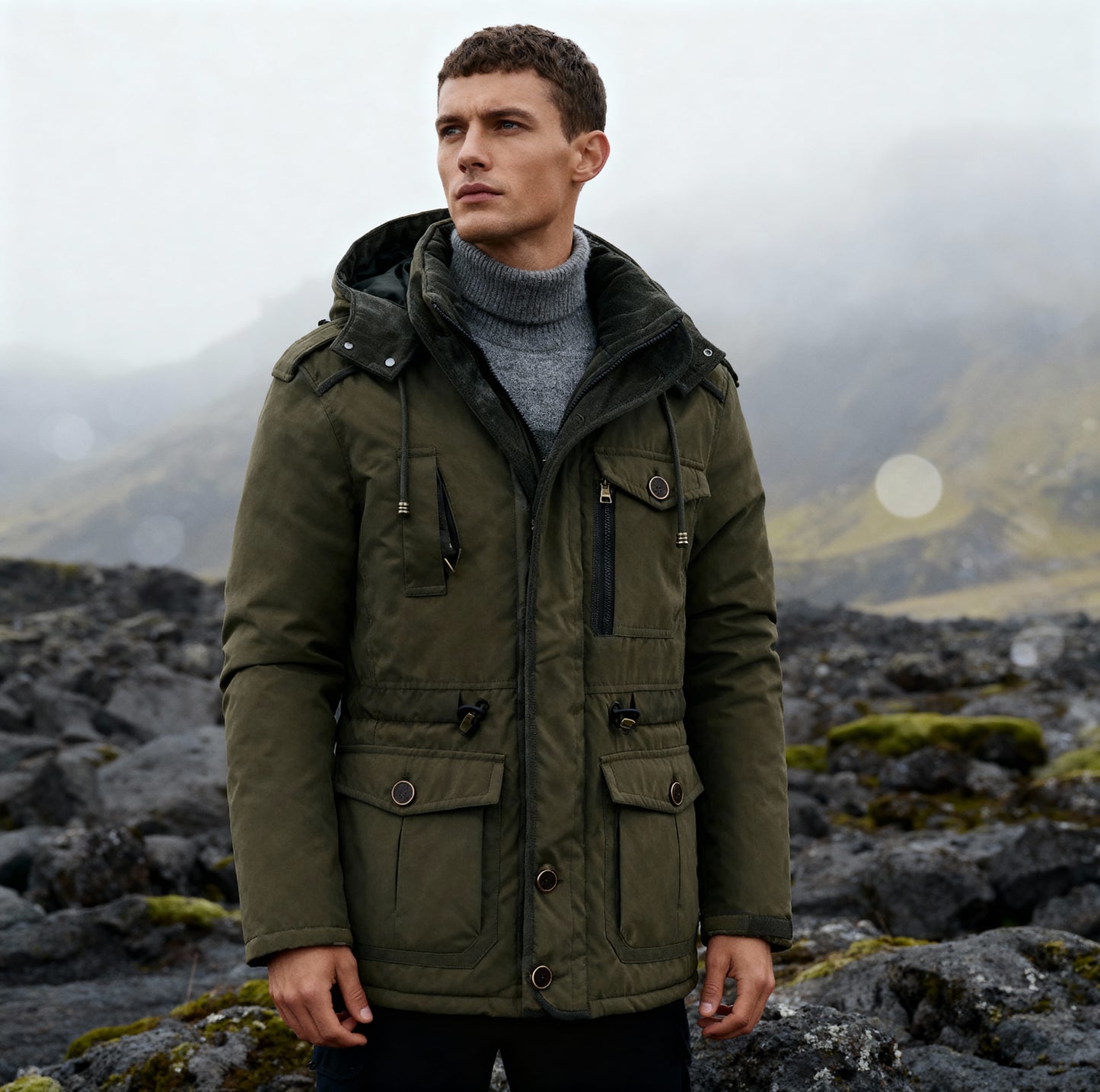 Jack Outdoor Winter Coat – Men's Waterproof Padded Jacket with Warm Lining