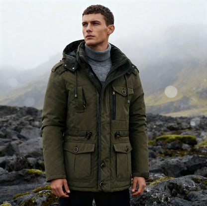 Jack Outdoor Winter Coat – Men's Waterproof Padded Jacket with Warm Lining