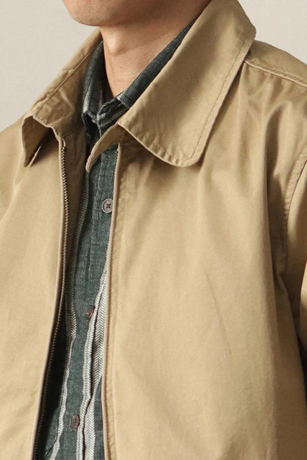 Jack | Men Zip Up Harrington Jacket with Elasticated Cuffs