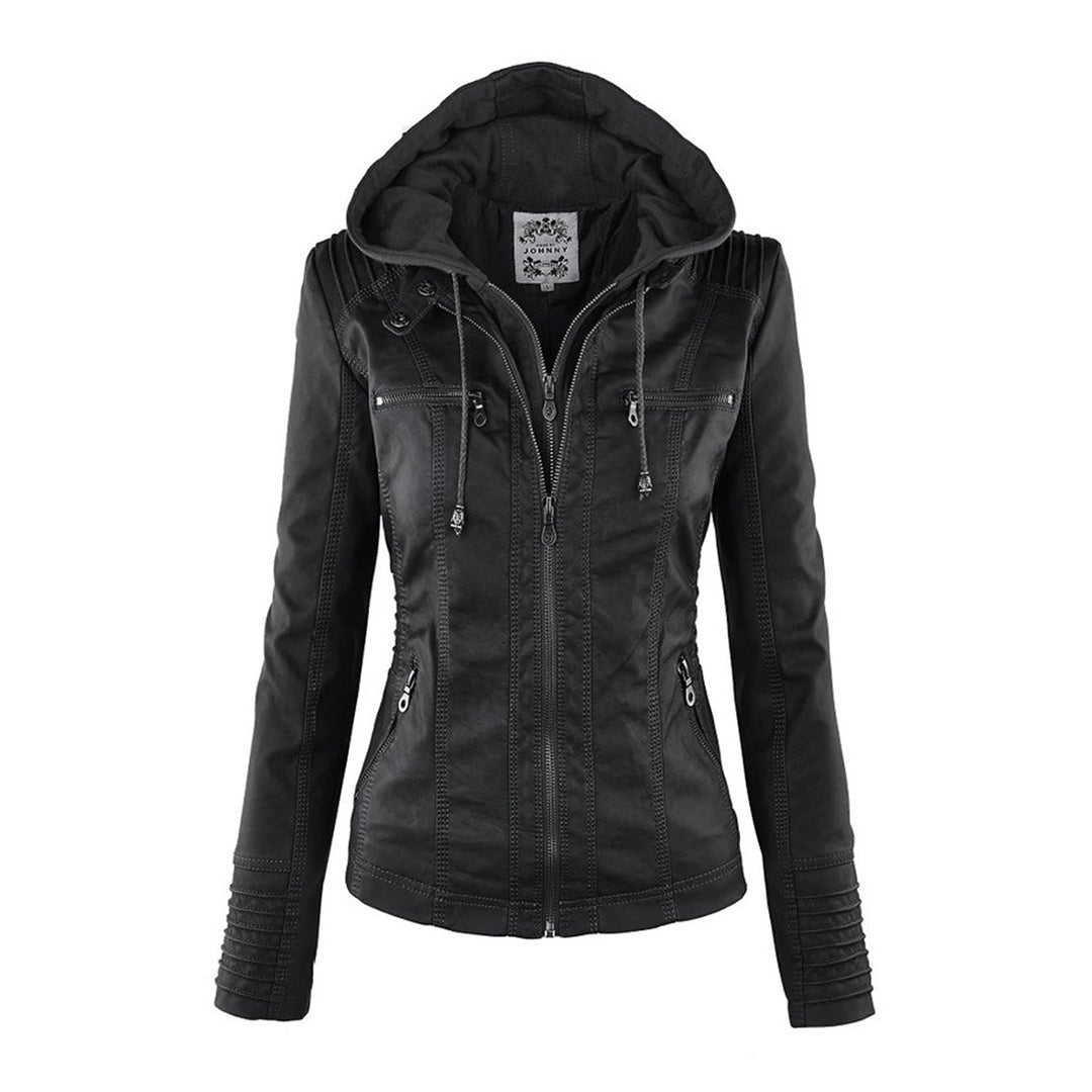 Women’s Faux Leather Jacket – Tailored Everyday Outerwear