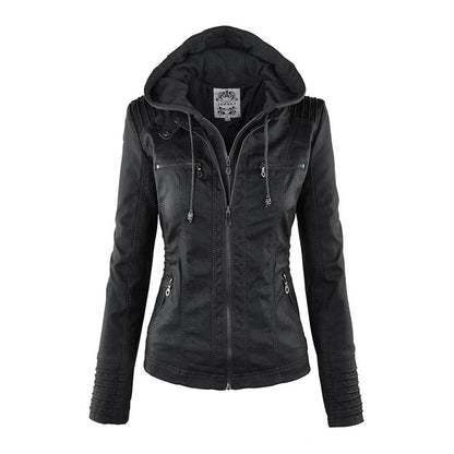 Women’s Faux Leather Jacket – Tailored Everyday Outerwear