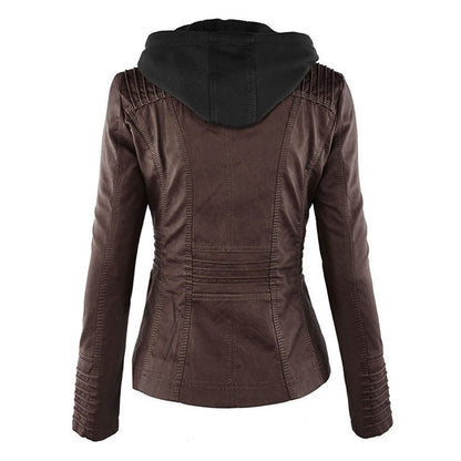 Women’s Faux Leather Jacket – Tailored Everyday Outerwear