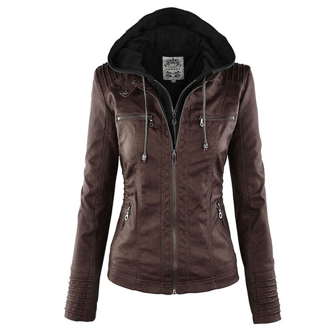 Women’s Faux Leather Jacket – Tailored Everyday Outerwear