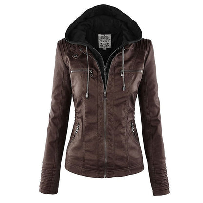 Women’s Faux Leather Jacket – Tailored Everyday Outerwear