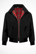 Baxter | Men Zip Up Harrington Jacket with Tartan Lining