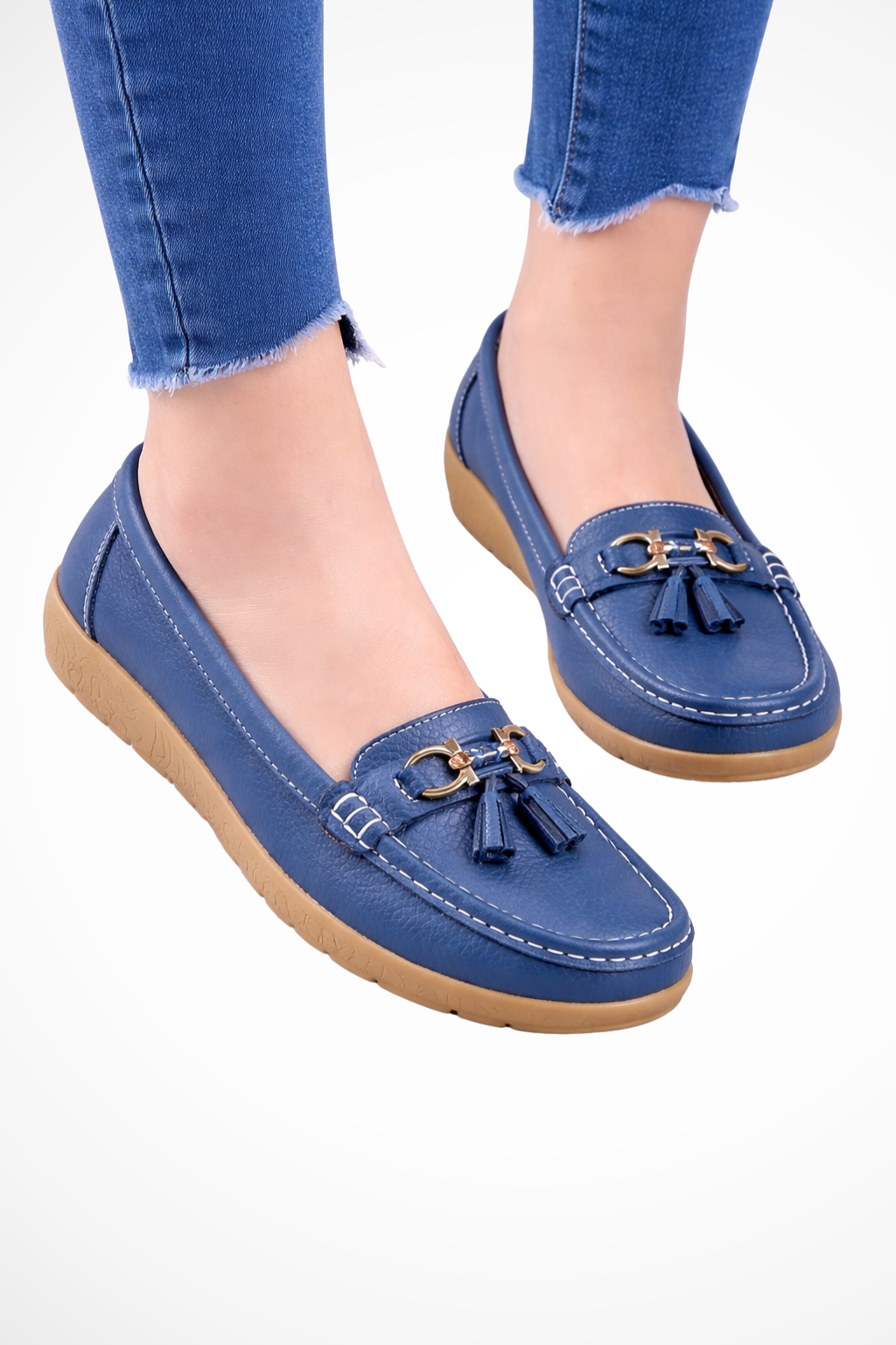 Gwendoline | Women Tassel Detail Slip On Ballet Flats Loafers