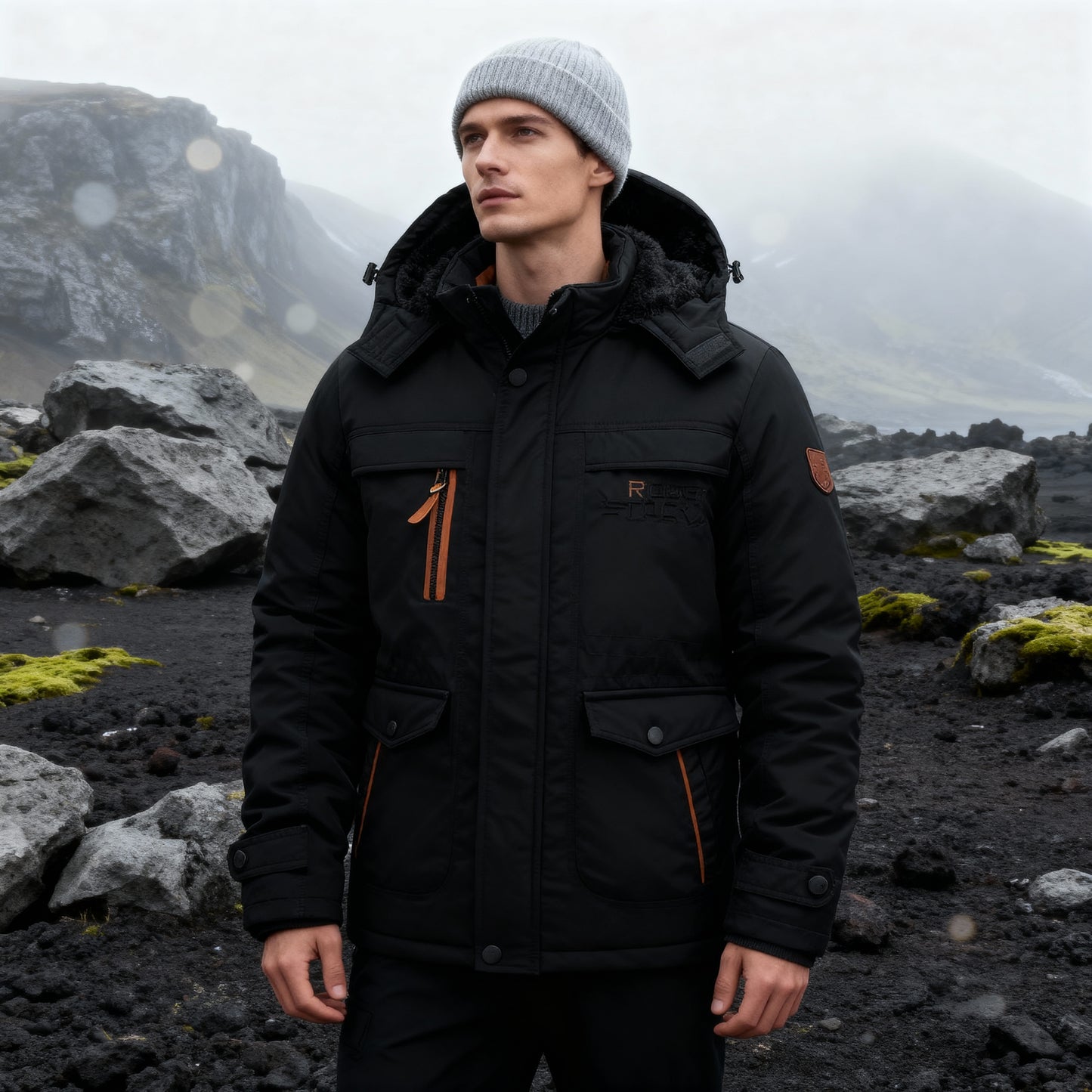 Marcel Men’s Waterproof Tactical Jacket – Warm Winter Outerwear