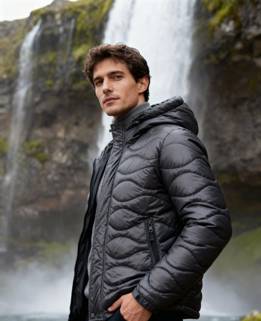 Liam Men's Warm Puffer Jacket – Lightweight Winter Coat for Cold Weather