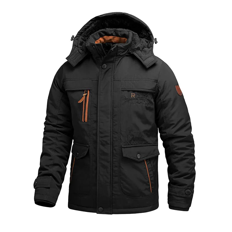 Marcel Men’s Waterproof Tactical Jacket – Warm Winter Outerwear