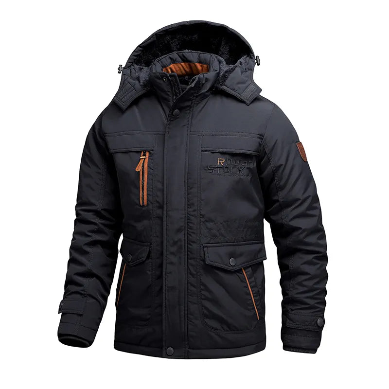 Marcel Men’s Waterproof Tactical Jacket – Warm Winter Outerwear