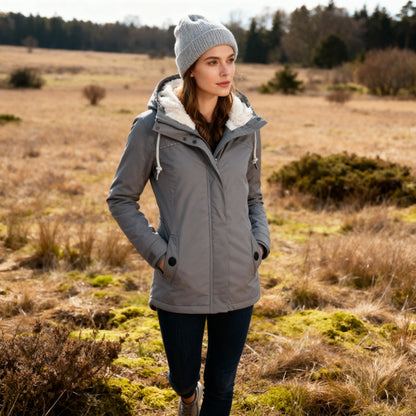Christin Women’s Waterproof Hooded Coat – Long Warm Everyday Outerwear