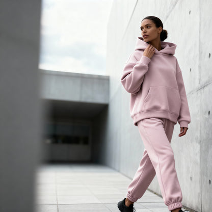 Serene Lounge Hoodie & Jogger Set – Women’s Relaxed Loungewear