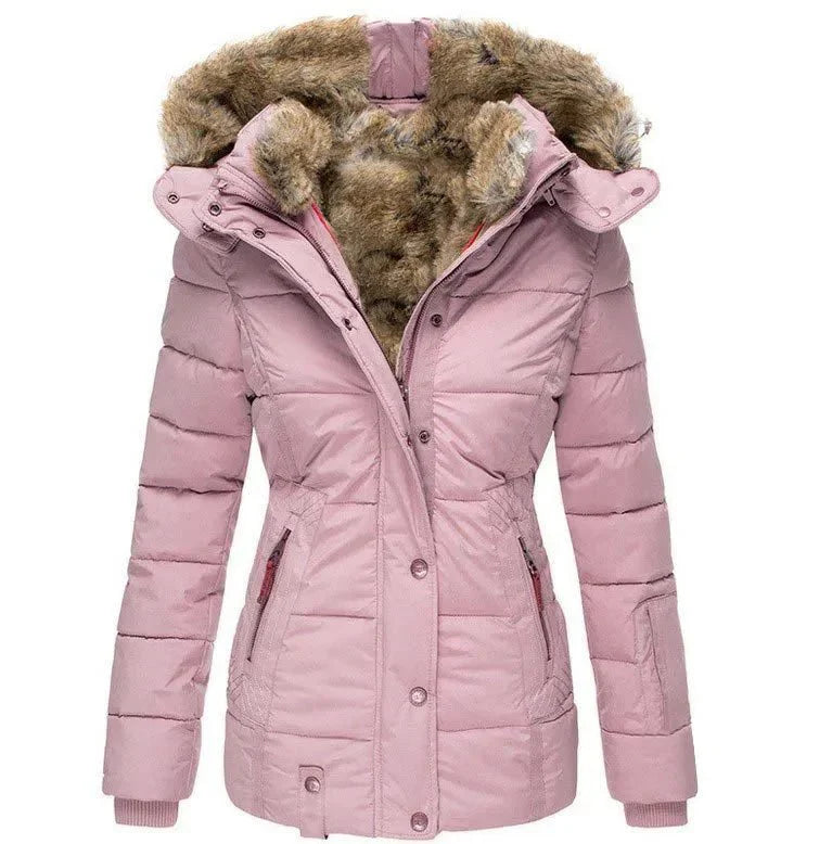 Catharina Women’s Winter Jacket – Warm Padded Coat with Soft Hood Lining