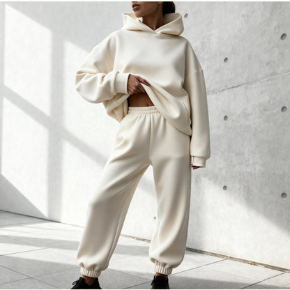 Serene Lounge Hoodie & Jogger Set – Women’s Relaxed Loungewear