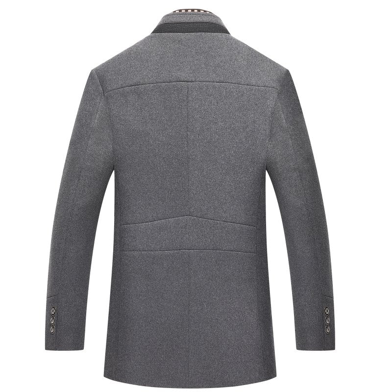 Kingsford Men’s Wool-Blend Coat – Mid-Length Jacket with Refined Detailing