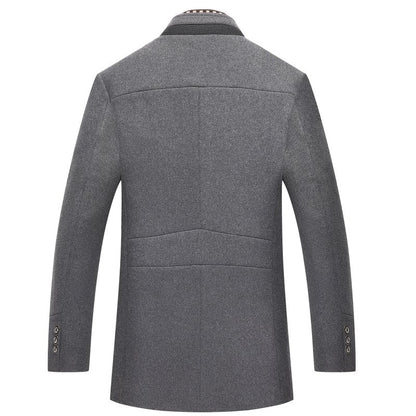 Kingsford Men’s Wool-Blend Coat – Mid-Length Jacket with Refined Detailing