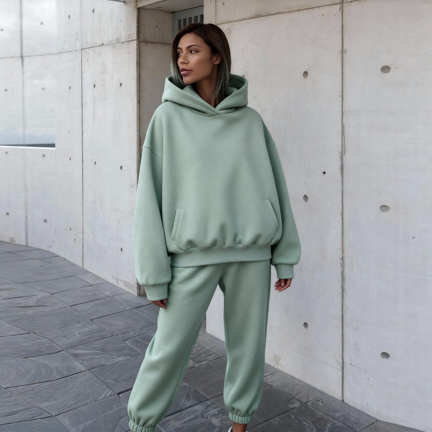 Serene Lounge Hoodie & Jogger Set – Women’s Relaxed Loungewear