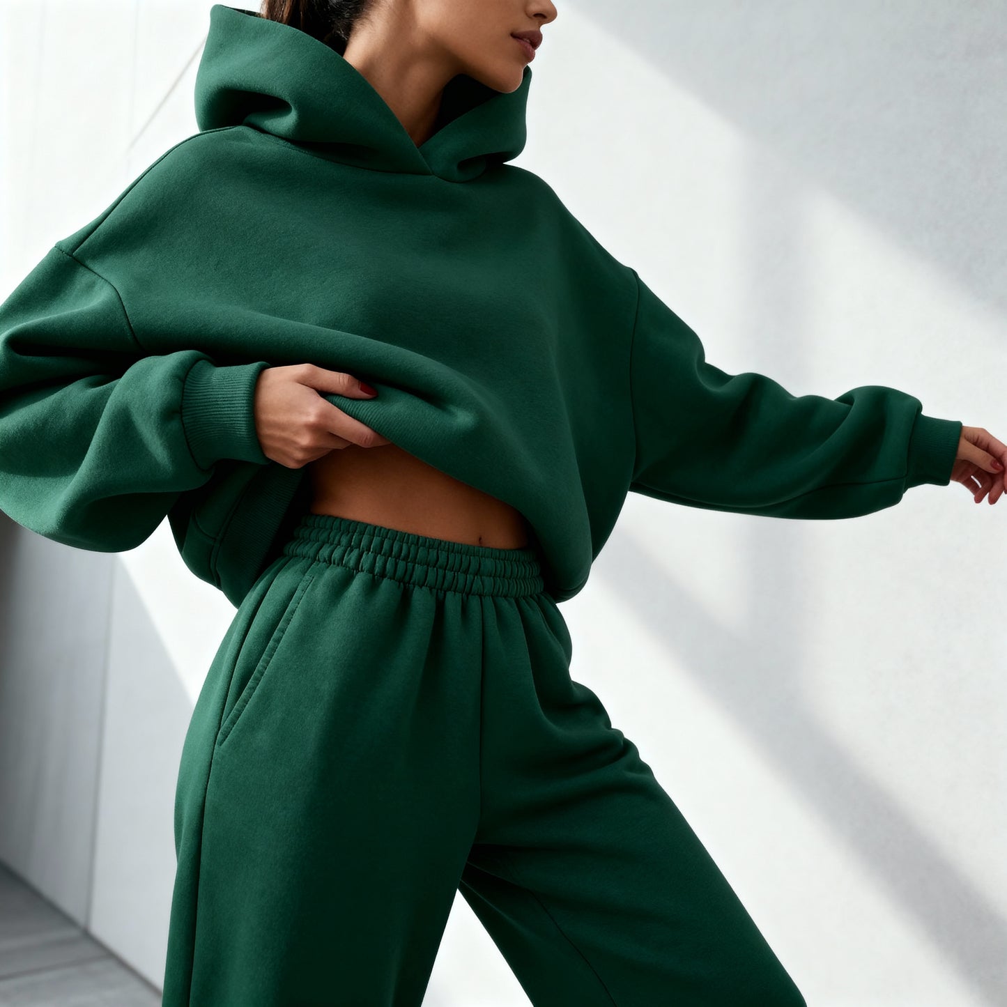 Serene Lounge Hoodie & Jogger Set – Women’s Relaxed Loungewear